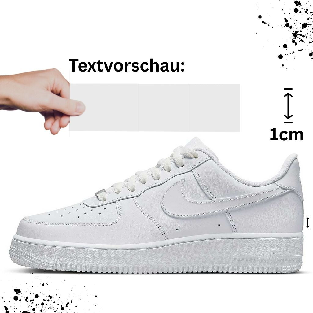 SNeaker eigener text